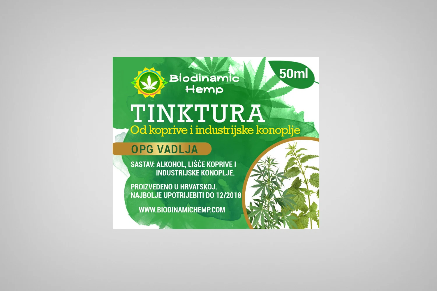 Cannabis Tincture Sticker