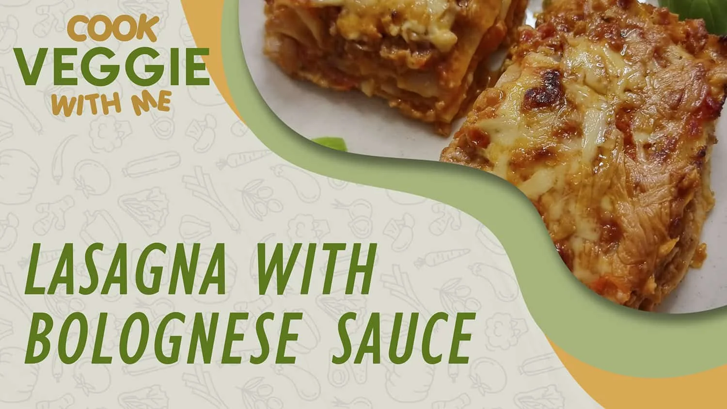 YouTube thumbnail design — Cook Veggie With Me