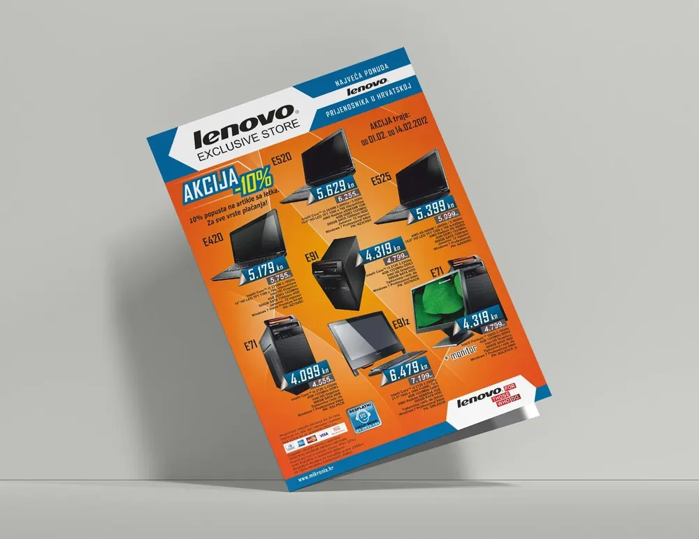 Lenovo Exclusive Catalog — portfolio cover by Nenad De Luxe