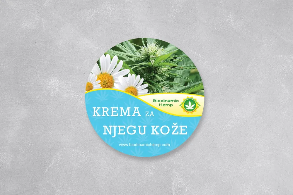 Cannabis Cream Sticker — portfolio cover by Nenad De Luxe