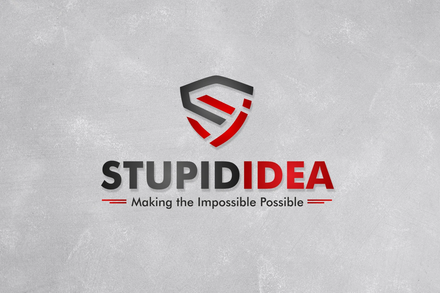 Stupid Idea Logo — portfolio cover by Nenad De Luxe